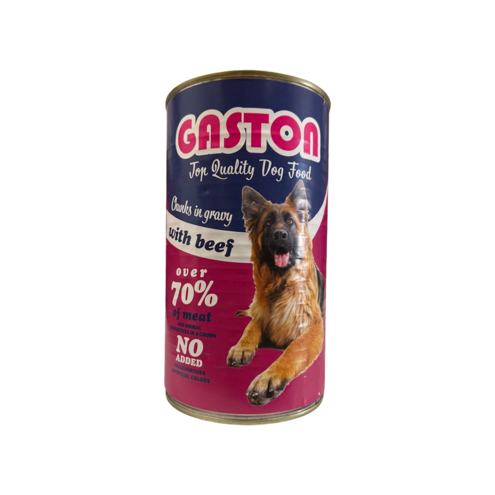 Gaston marhás konzerv felnőtt kutyáknak 1250g